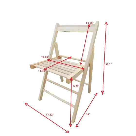 Chair Foldable Style - Natural Color