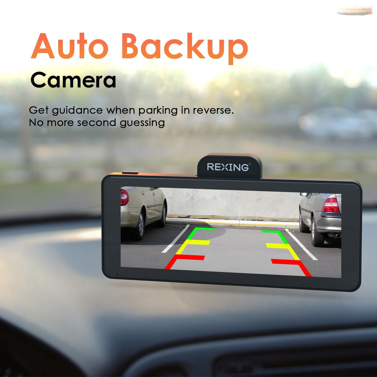 Rexing CP DUO 686 Wireless Apple CarPlay & Android Auto Display with 4K Dash Cam (Open Box)