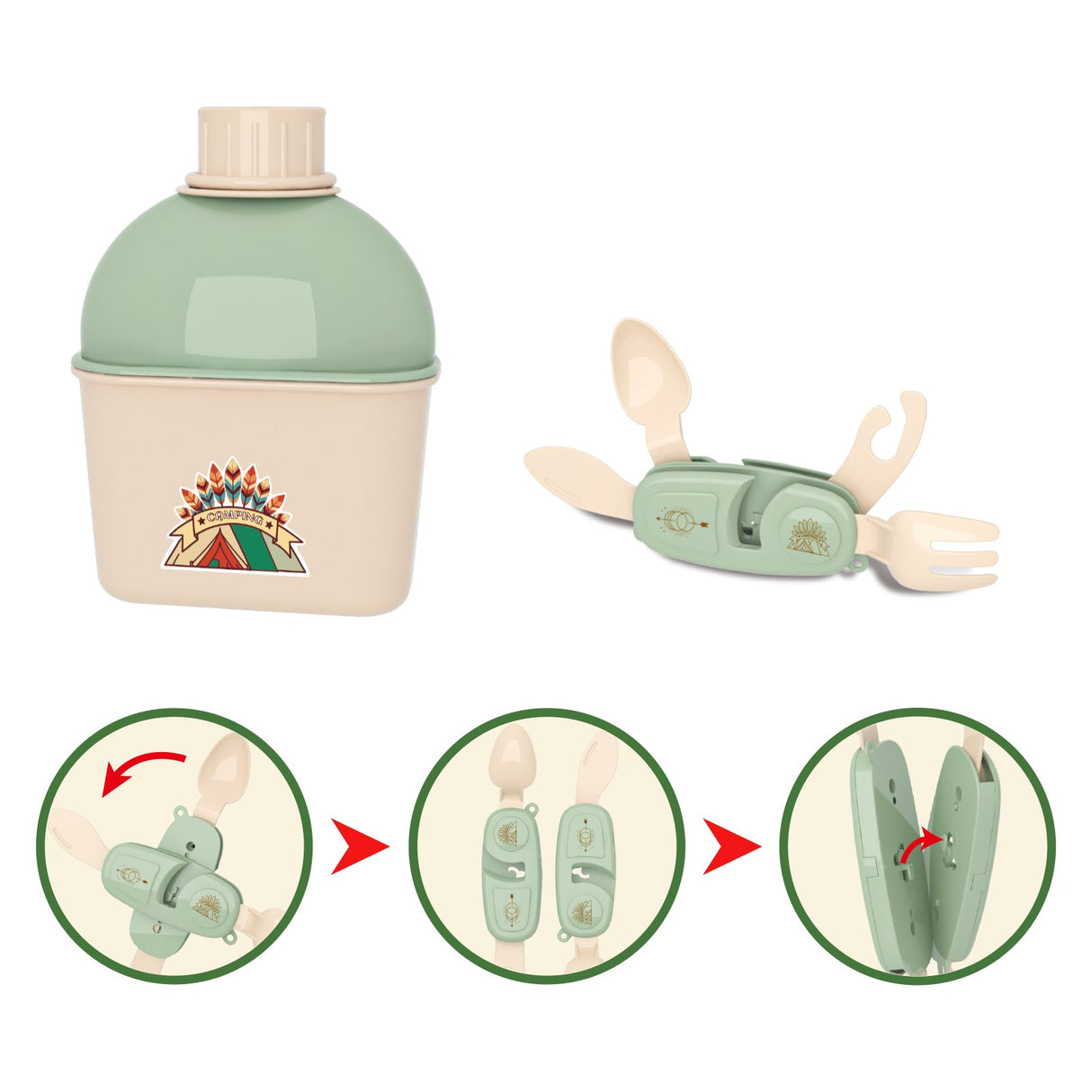 JoyBox Kids Adventure Explorer Camping Table Playset for the Ultimate Pretend Play Experience by Contixo