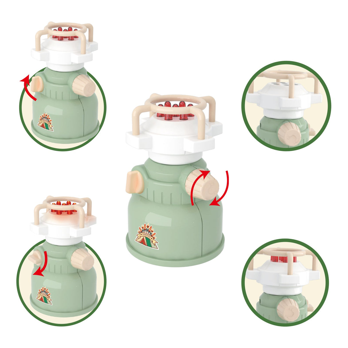 JoyBox Kids Camping Set with Pop Up Tent and 20 Accessories for Pretend Play Adventures by Contixo