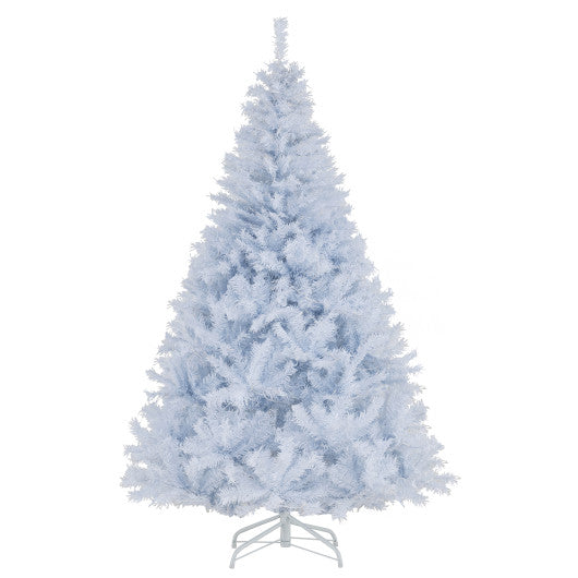 6 Feet Artificial Christmas Tree Hinged Pre-Lit Xmas Tree with 11 Lighting Modes