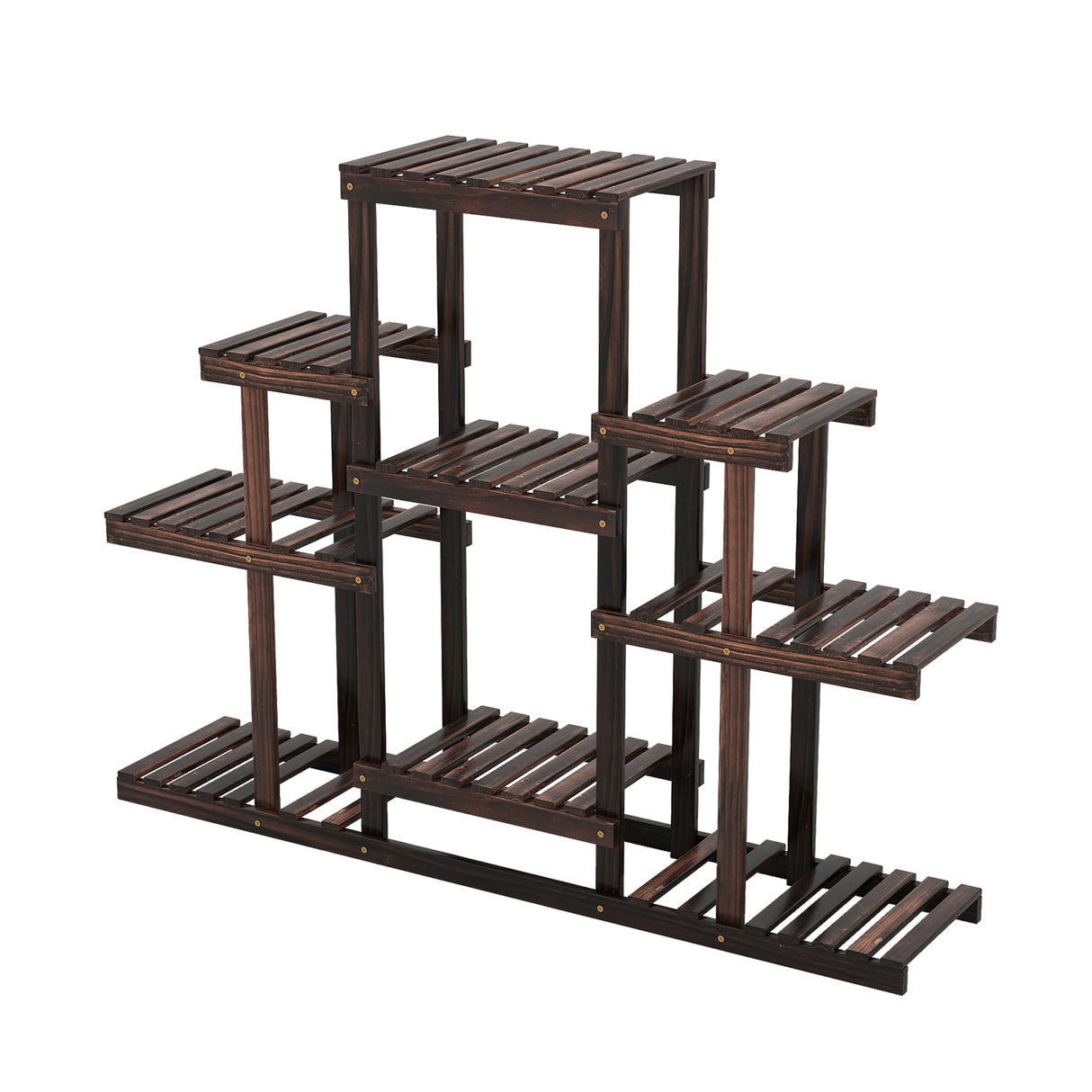 6-Tier Flower Wood Stand Plant Display Rack Storage Shelf