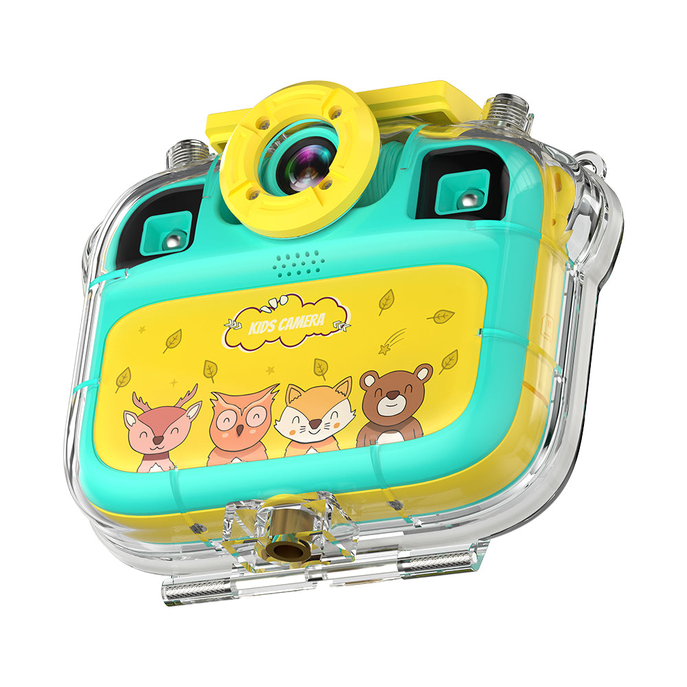 JoyBox KC1 Kids Splash-Proof Camera with Silicone Cover and Waterproof Case by Contixo