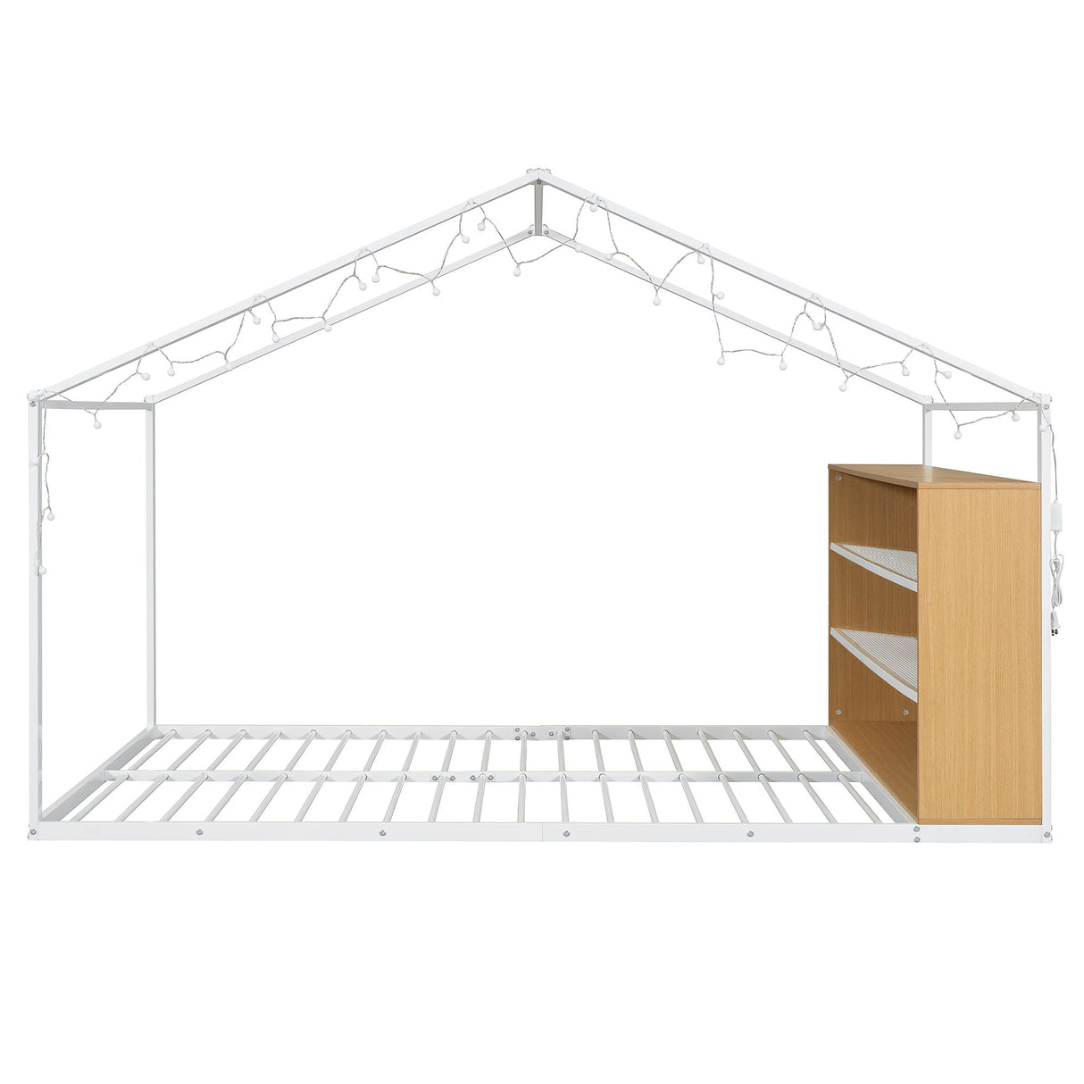Bed House Frame With Shelves And Lights by Couch.com