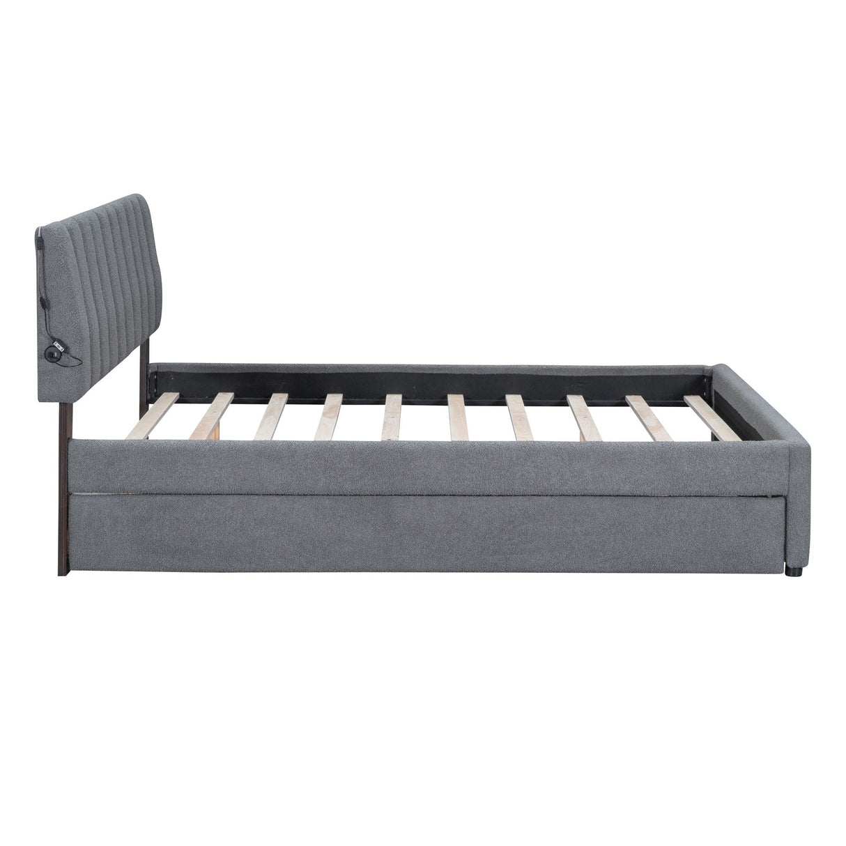Upholstered Platform Bed With Trundle by Couch.com
