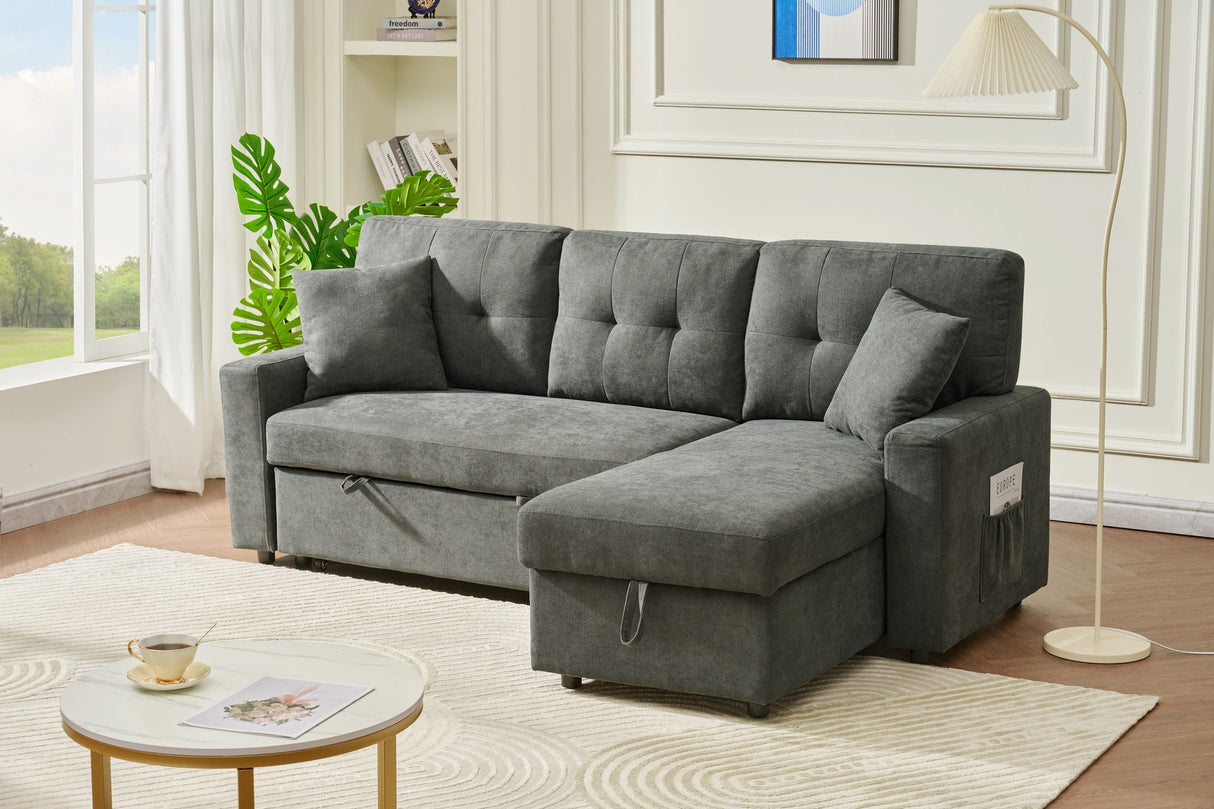Sectional Sofa Bed, L Shaped Couch With USB Port by Couch.com
