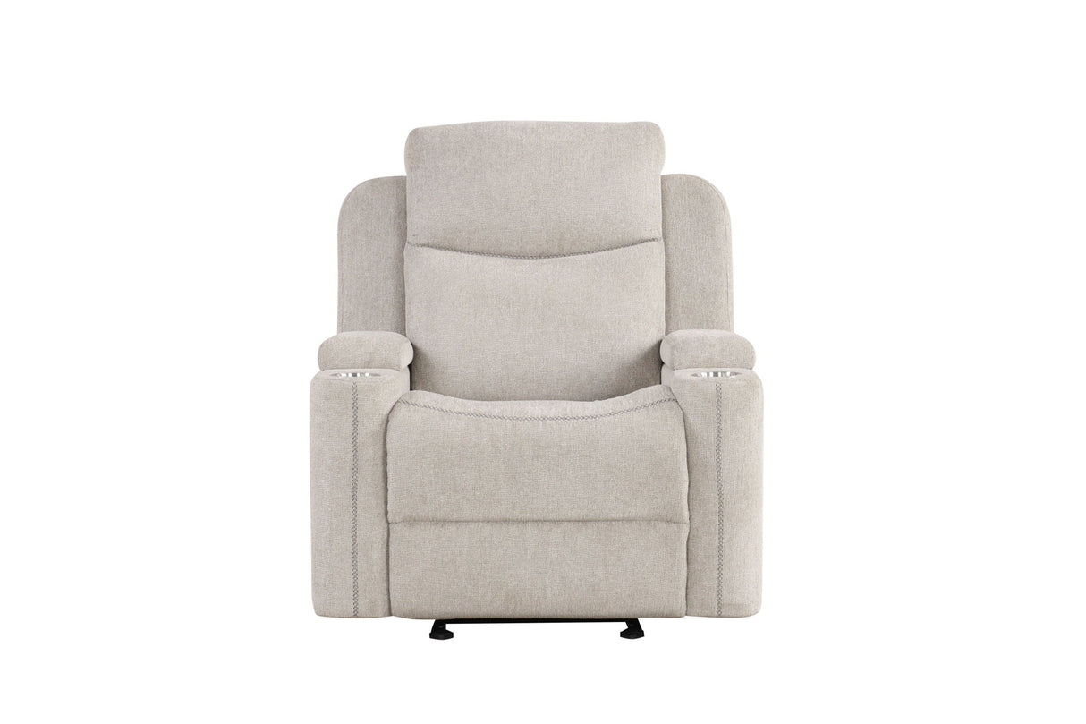 Galya - Motion Glider Recliner - Light Gray by Couch.com