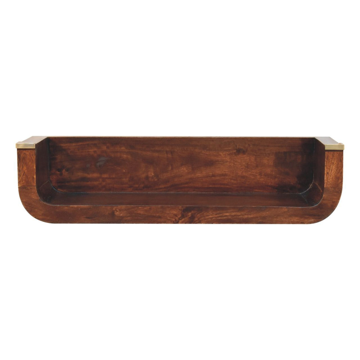 Indira Floating Console Table - Walnut by Couch.com