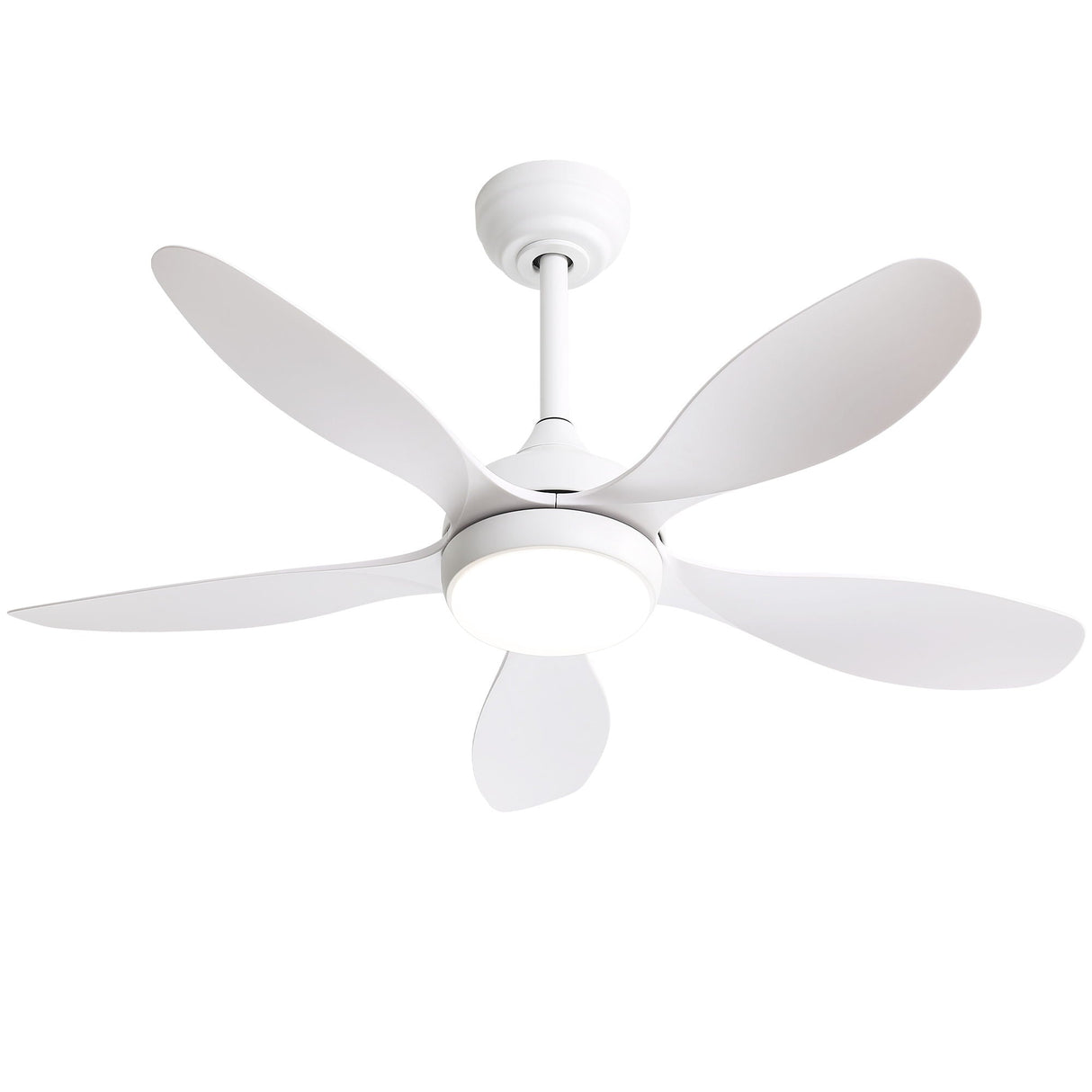 42" Ceiling Fan With Light And Remote Cotnrol 6 Speeds DC Reversible Motor - White by Couch.com
