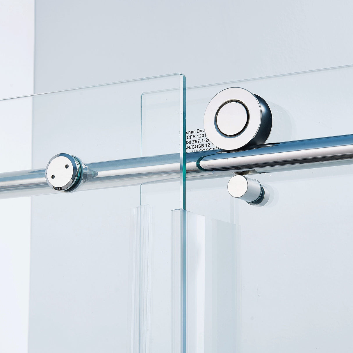 Semi-Frame Single Sliding Shower Door, 304 Stainless Steel, 5 / 16" (8Mm) Thick Sgcc Tempered Clear Glass by Couch.com