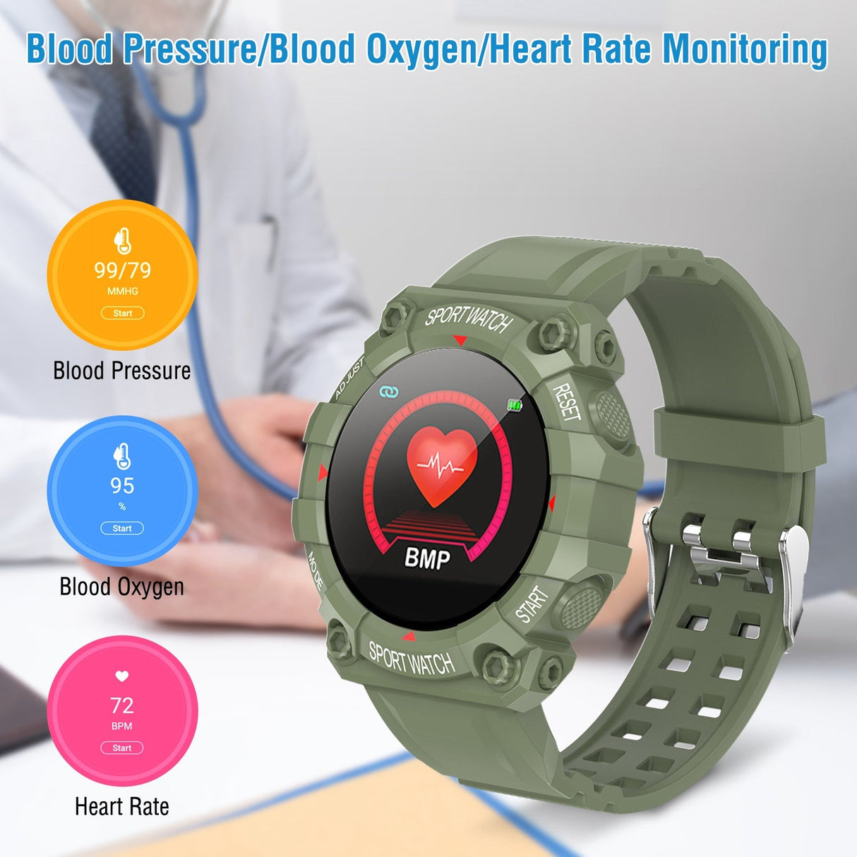 1.3in Wireless Fitness Tracker by DirectDeals