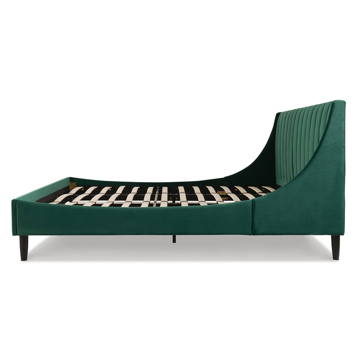 Aspen - Vertical Tufted Modern Headboard Platform Bed Set by Couch.com