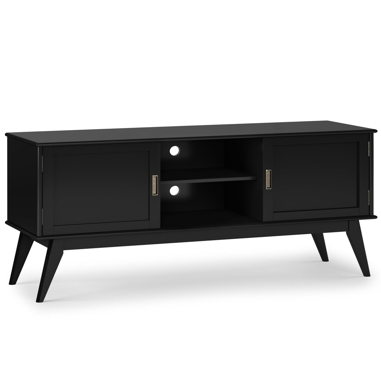 Draper - Handcrafted Mid Century Low TV Media Stand by Couch.com