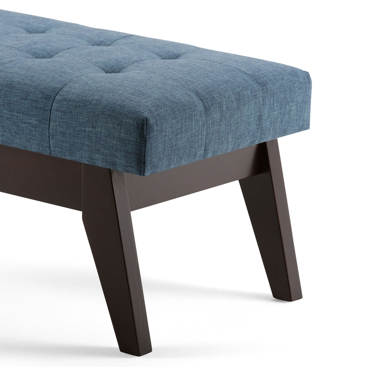 Draper - Upholstered Mid Century Tufted Ottoman Bench by Couch.com