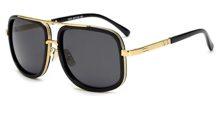 Luxury Modern Oversized Men and Woman Unisex Luxury Polarized Sunglasses Square Retro Oculos de sol Sunglasses With UV400 Prozection and Gradient Mirror Eyewear Glasses