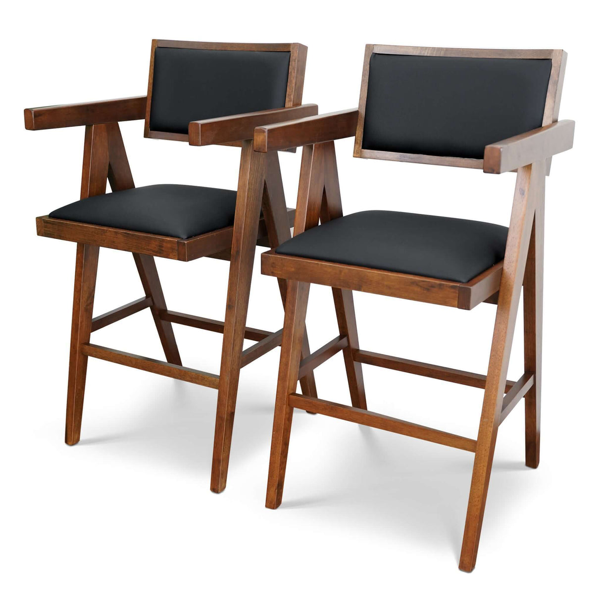 Athena - Counter Chair - Black / Brown by Couch.com