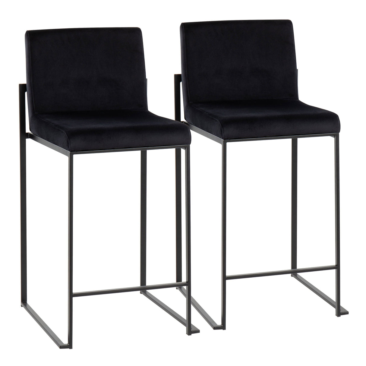 Fuji - Contemporary Modern Elegance, High Back Counter Stool by Couch.com