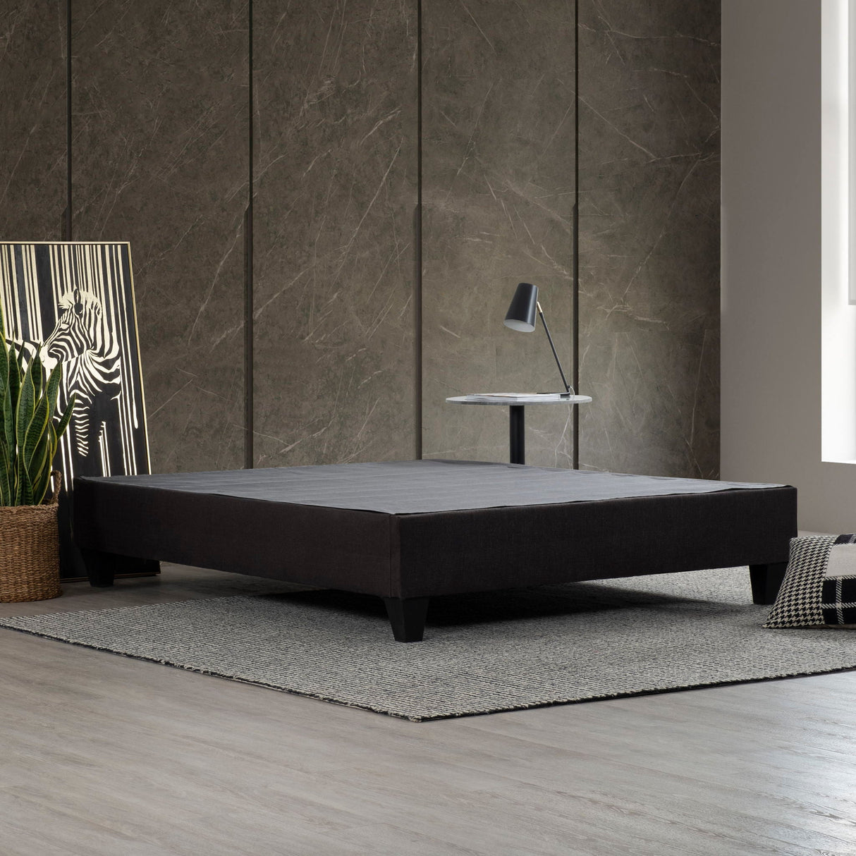 Modern Upholstered Platform Bed Frame by Couch.com