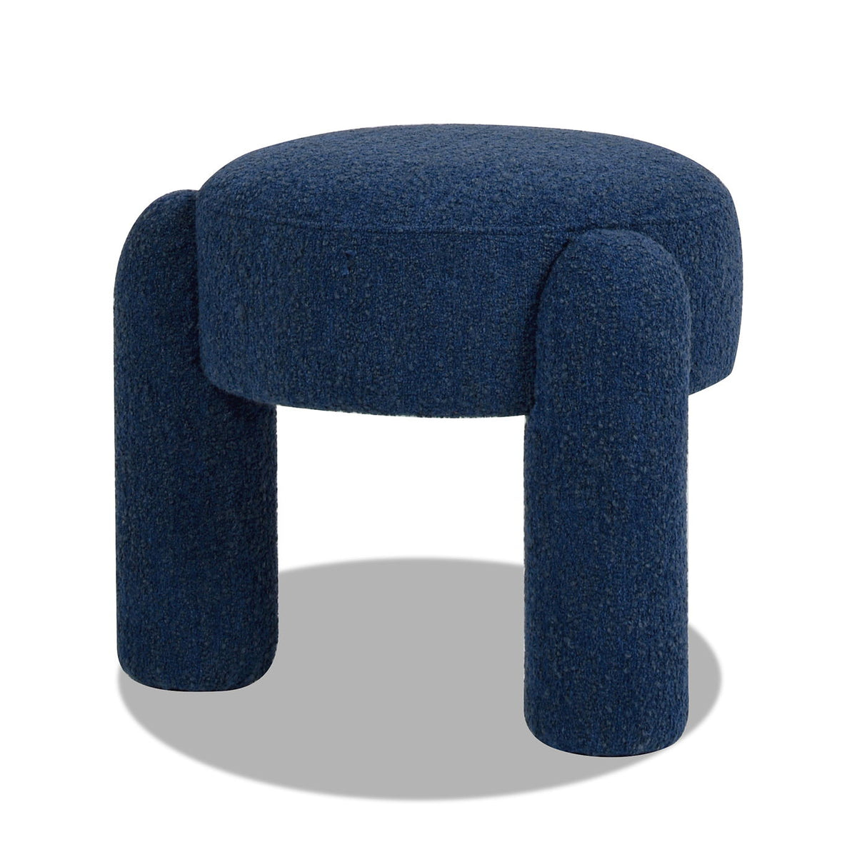 Hugo - Round Fully Upholstered Ottoman by Couch.com