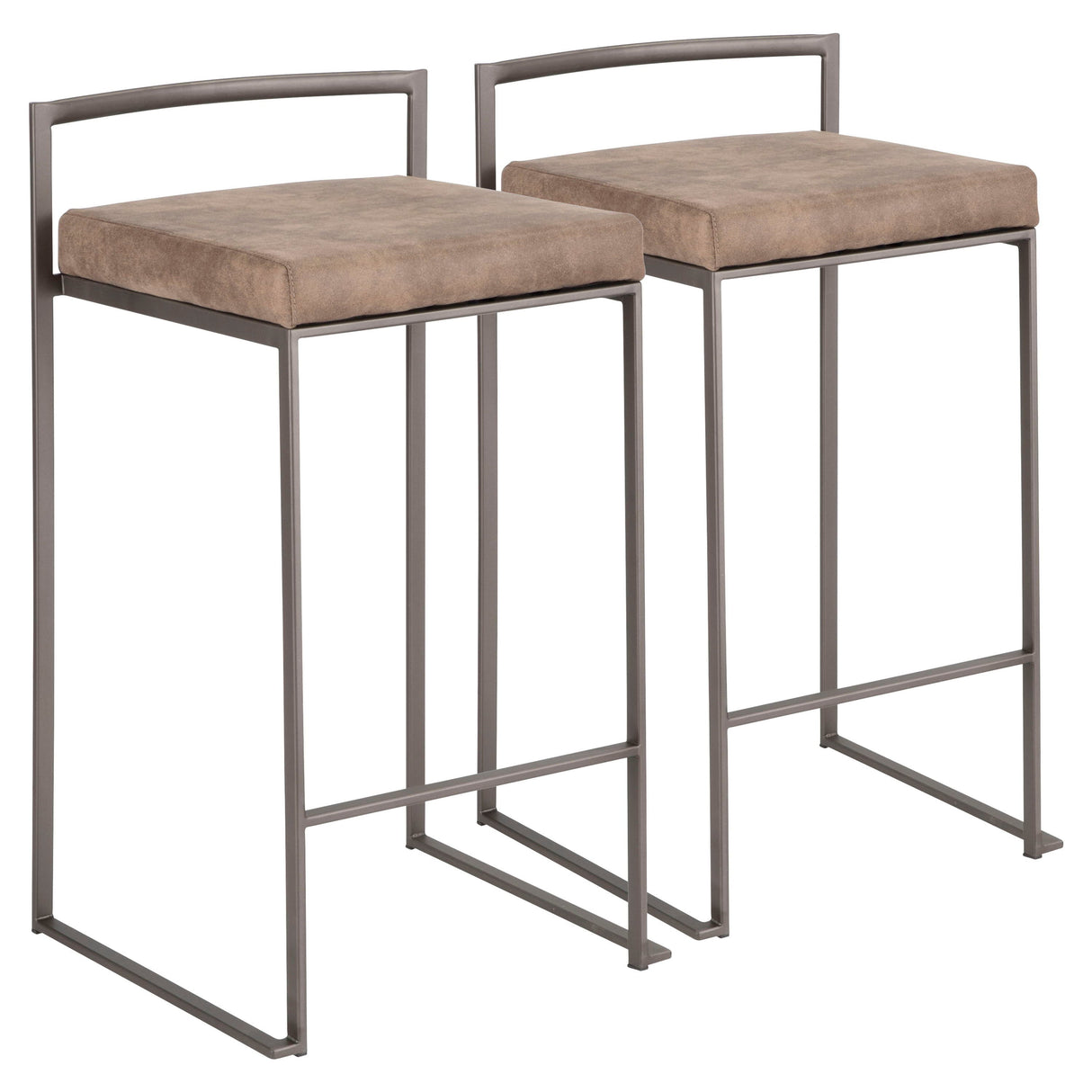 Fuji - Industrial Stackable Counter Stool Elegant Design by Couch.com