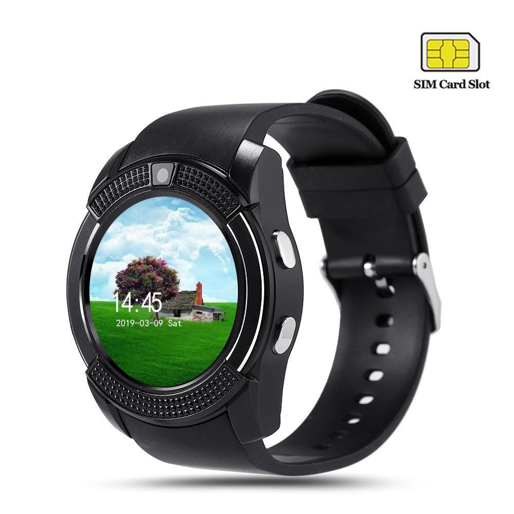 Famous Sport Men Smart Watch WIth SIM card For Android and IOS sistems With Camera Rounded Answer Call Dial Call Smartwatch and Heart Rate Fitness Tracker