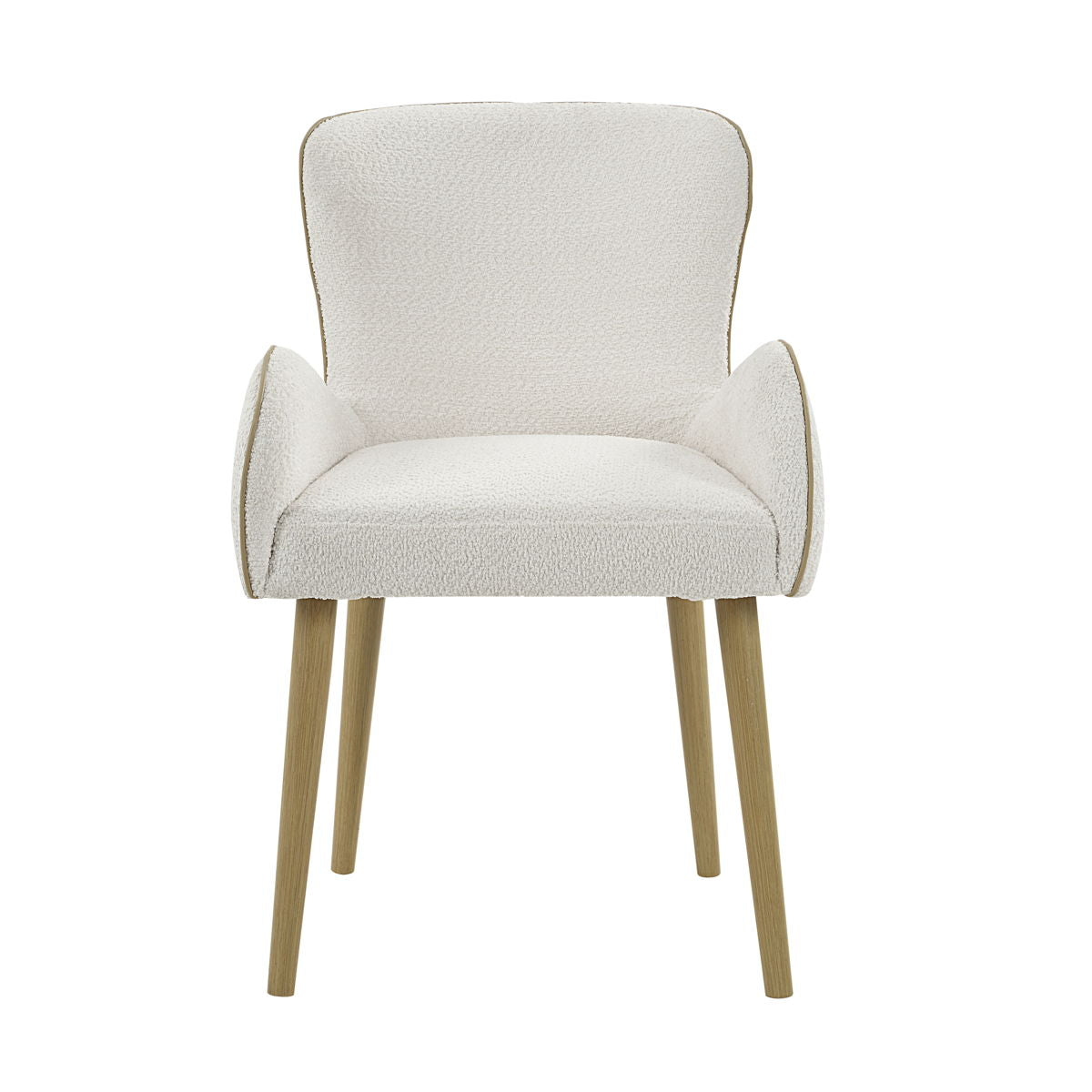 Qwin - Boucle Side Chair (Set of 2) - Beige by Couch.com