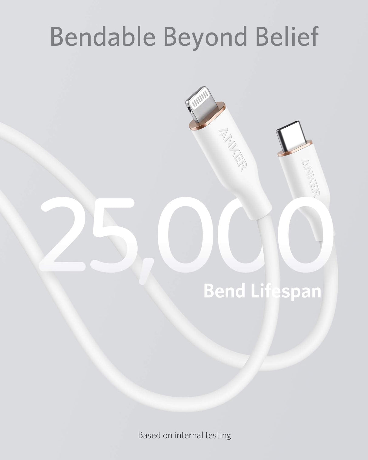 Anker <b>641</b> USB-C to Lightning Cable (Flow, Silicone)