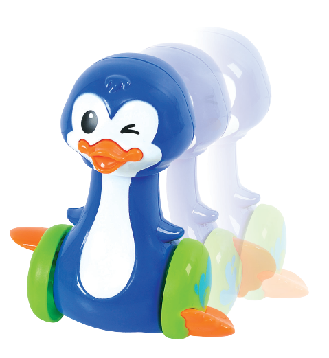 PRESS 'N SCOOT PENGUIN Press & Go Toy