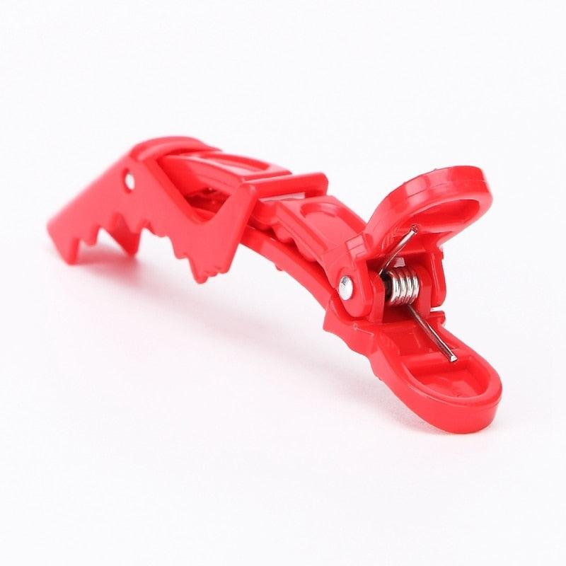 6pcs/lot Plastic Hair Clip Hairdressing Clamps Claw Section Alligator Clips Barber For Salon Styling Hair Accessories Easy To Carry And Use Hair Styling Tools For Women