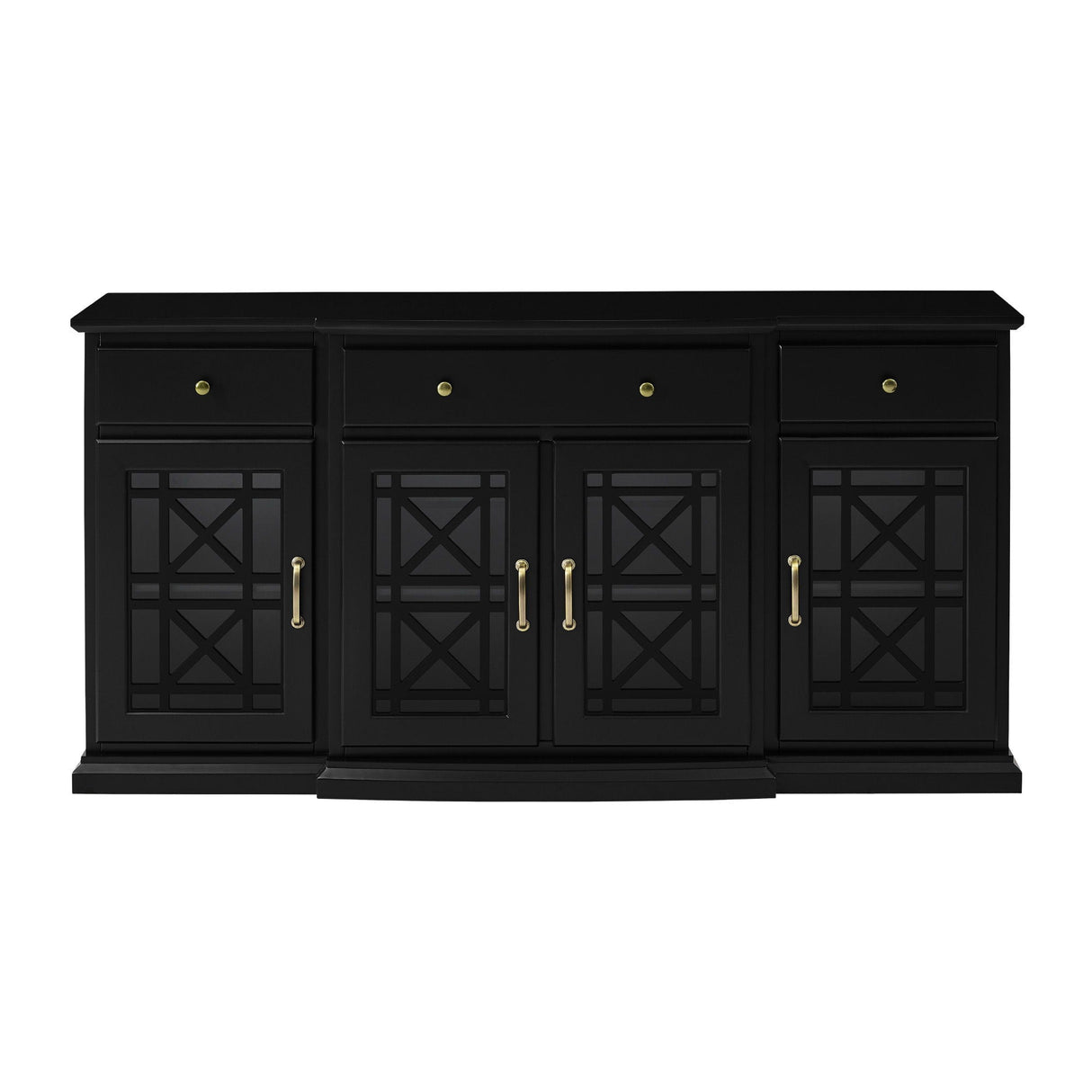 Classic Fretwork Detailed Glass Door Sideboard by Couch.com