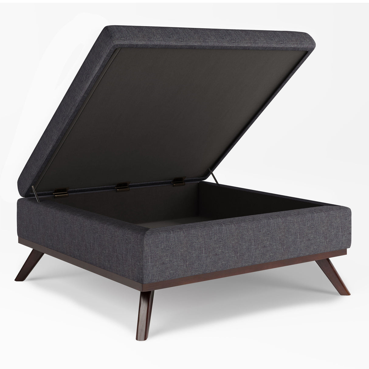 Owen - Square Coffee Table Storage Ottoman - Slate Gray by Couch.com