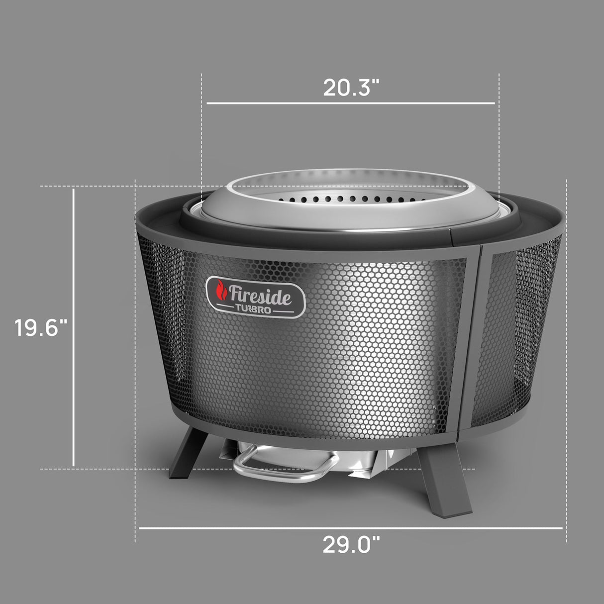 Fireside Pluto R29 Outdoor Fire Pit - Painted Black