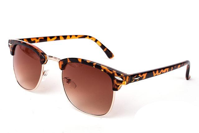 Luxury Popular Famous Retro Semi-Rimless Brand Designer Sunglasses For Women and Men Polarized Classic Oculos De Sol Gafas Retro EyeglassesWith UV400 Sunglasses