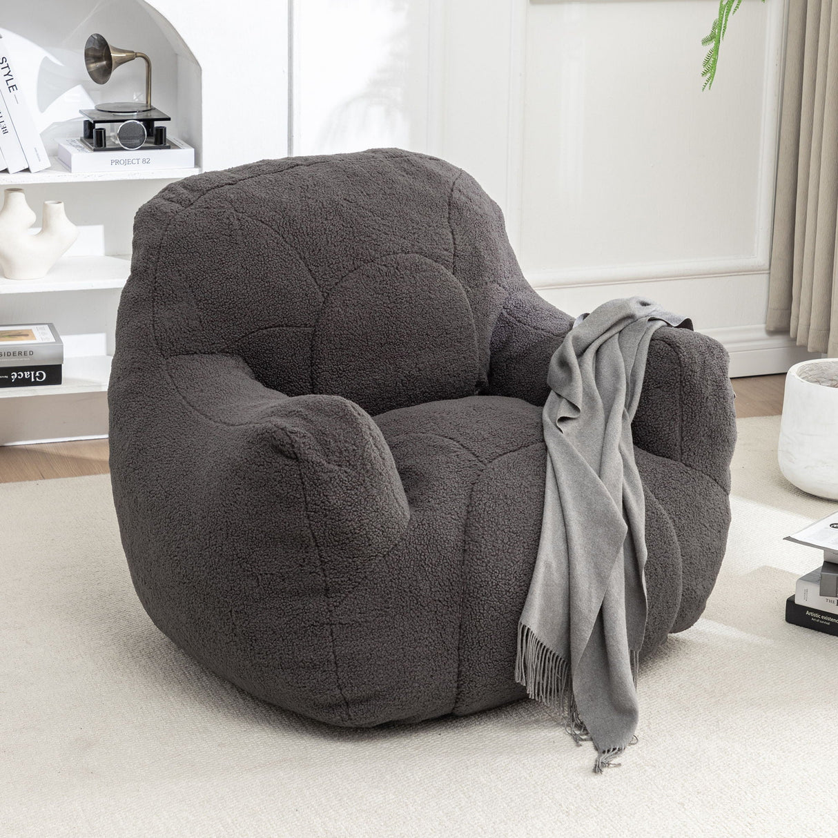 Comfy Bean Bag Chair With Filler, Fluffy And Cozy Seating by Couch.com