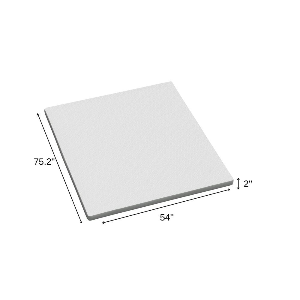2" White Gel Memory Foam Full Double Mattress Topper