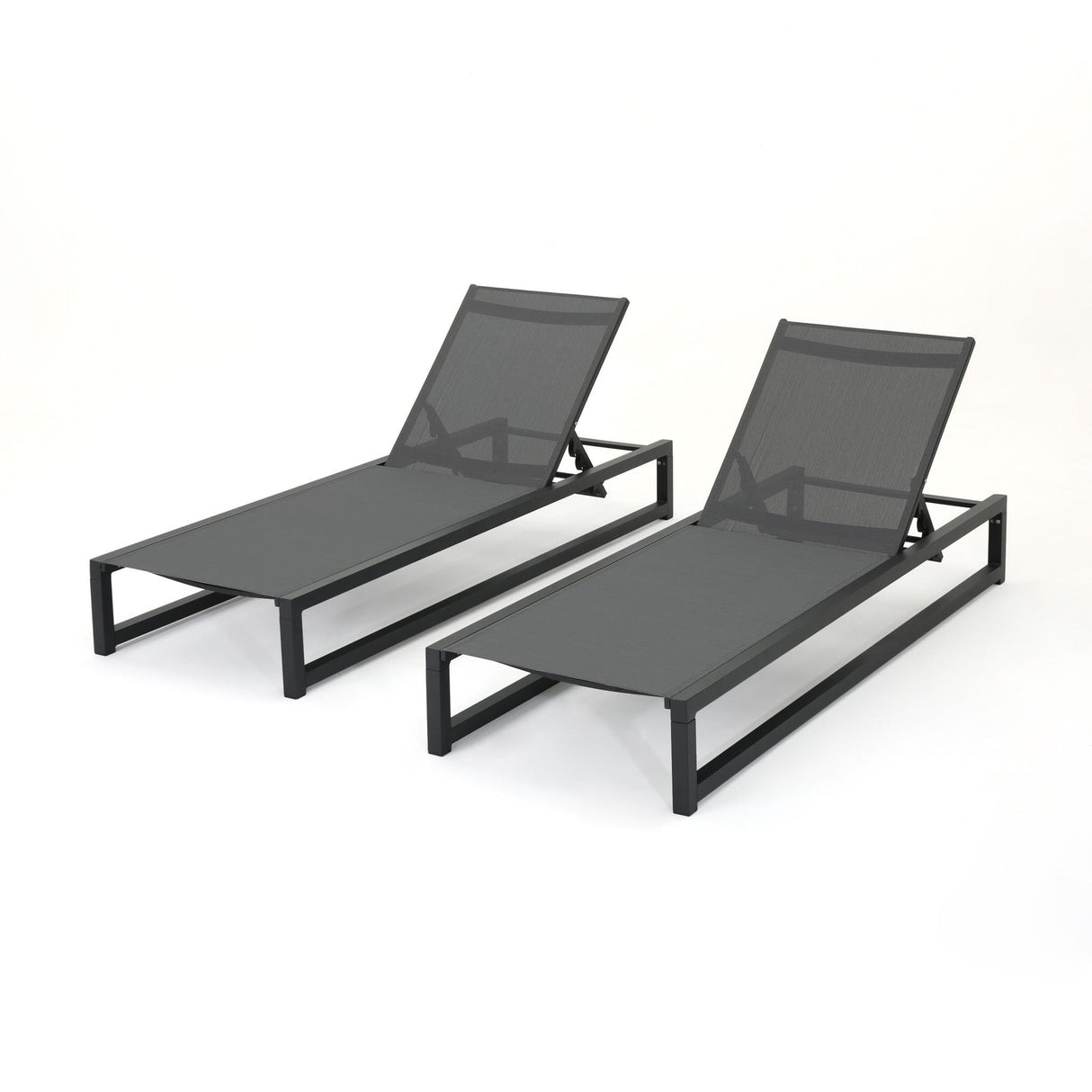 Outdoor Patio Chaise Lounge With 5 Reclining Positions by Couch.com