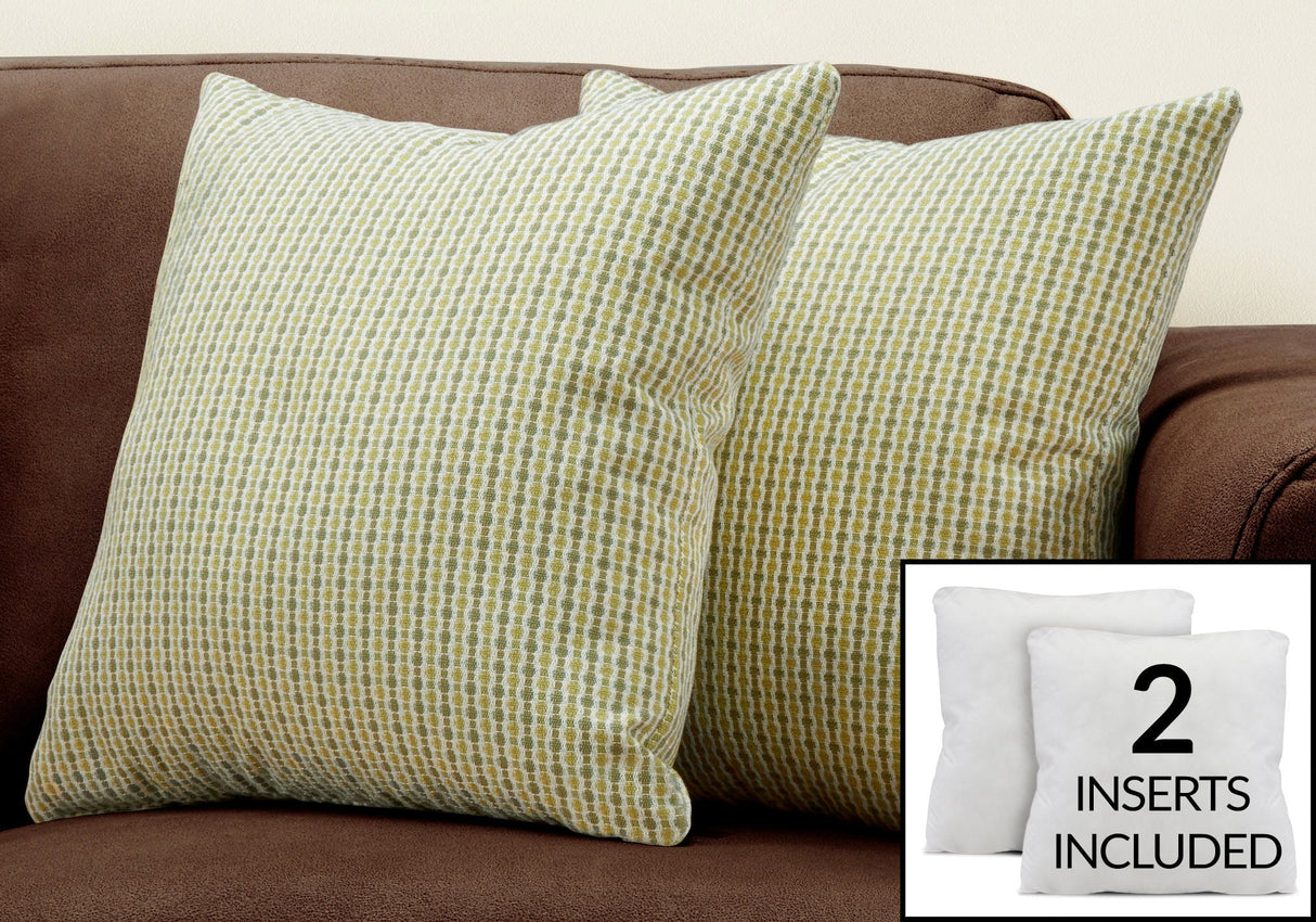 Pillows, Square, Insert Included, Decorative Throw, Hypoallergenic by Couch.com