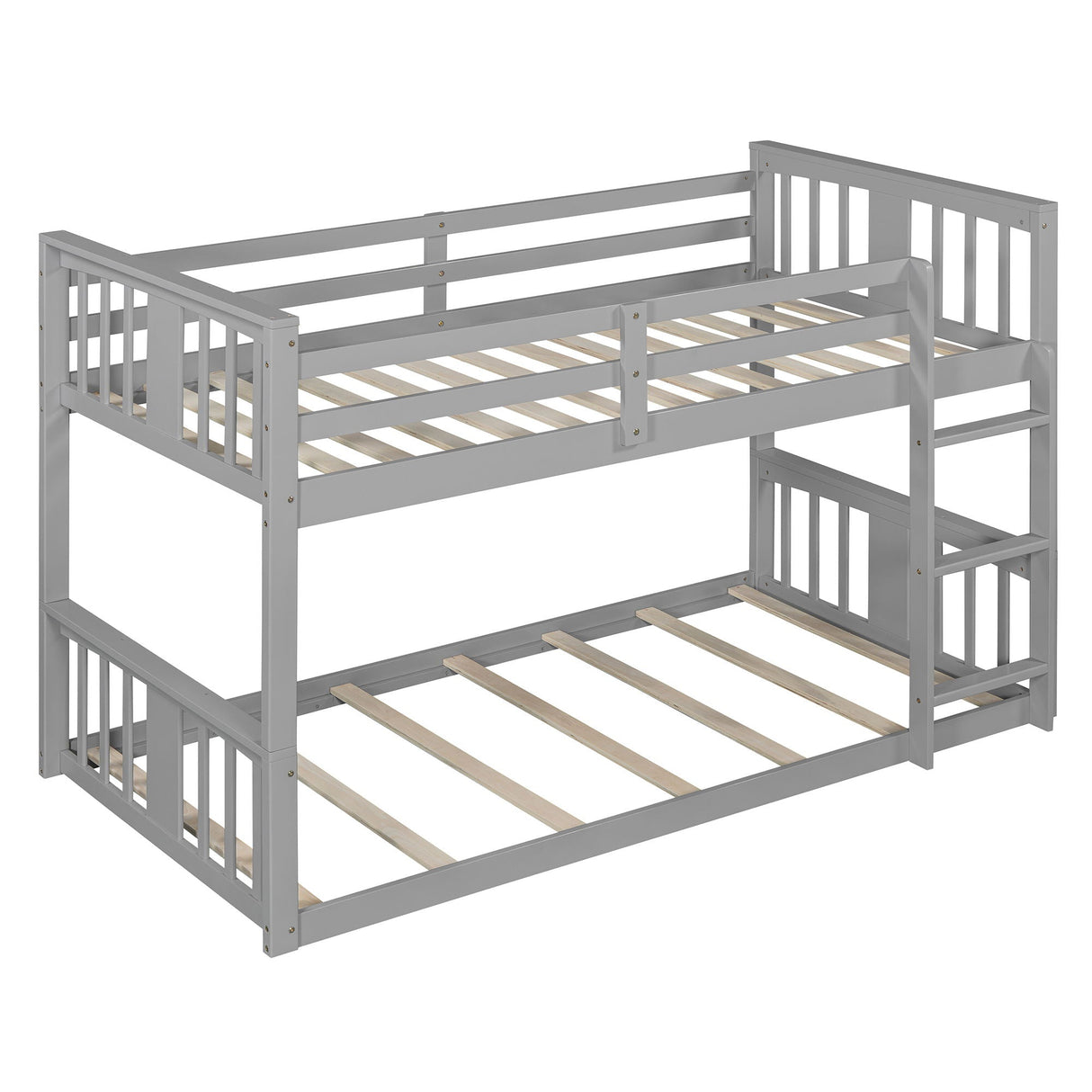 Solid Construction Bunk Bed & Ladder by Couch.com