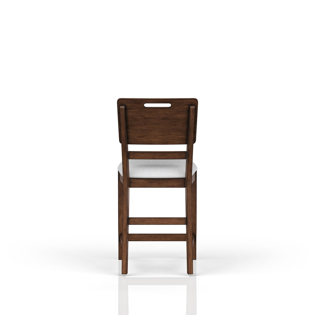 Casual Counter Stool Contrasting Upholstered Seat (Set of 2) - Brown by Couch.com