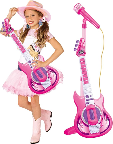 Contixo Kids Toy Guitar Set With MP3 Microphone - Musical Toy