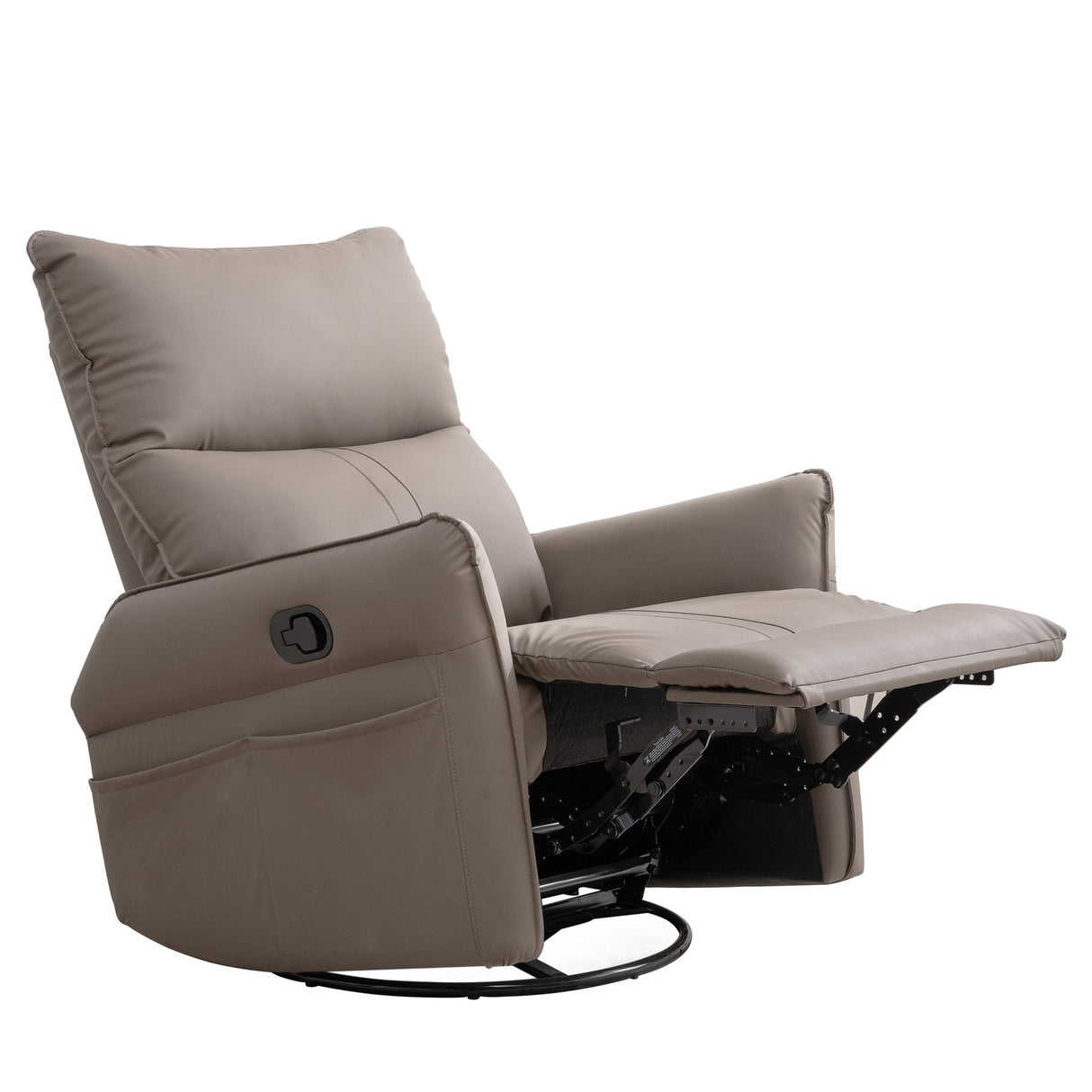Rocking Recliner Chair, 360 Degree Swivel Nursery Rocking Chair, Glider Chair, Modern Small Rocking Swivel Recliner Chair For Bedroom, Living Room Chair Home Theater Seat, Phone Holder by Couch.com