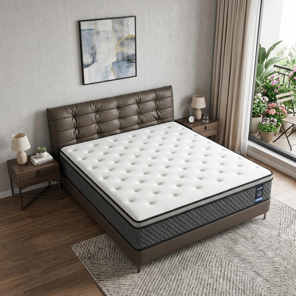 12" Twin Foam Medium Hybrid Mattress