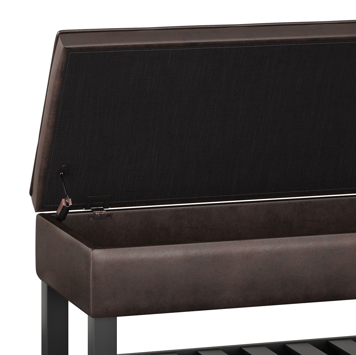 Cosmopolitan - Storage Ottoman Bench With Open Bottom by Couch.com
