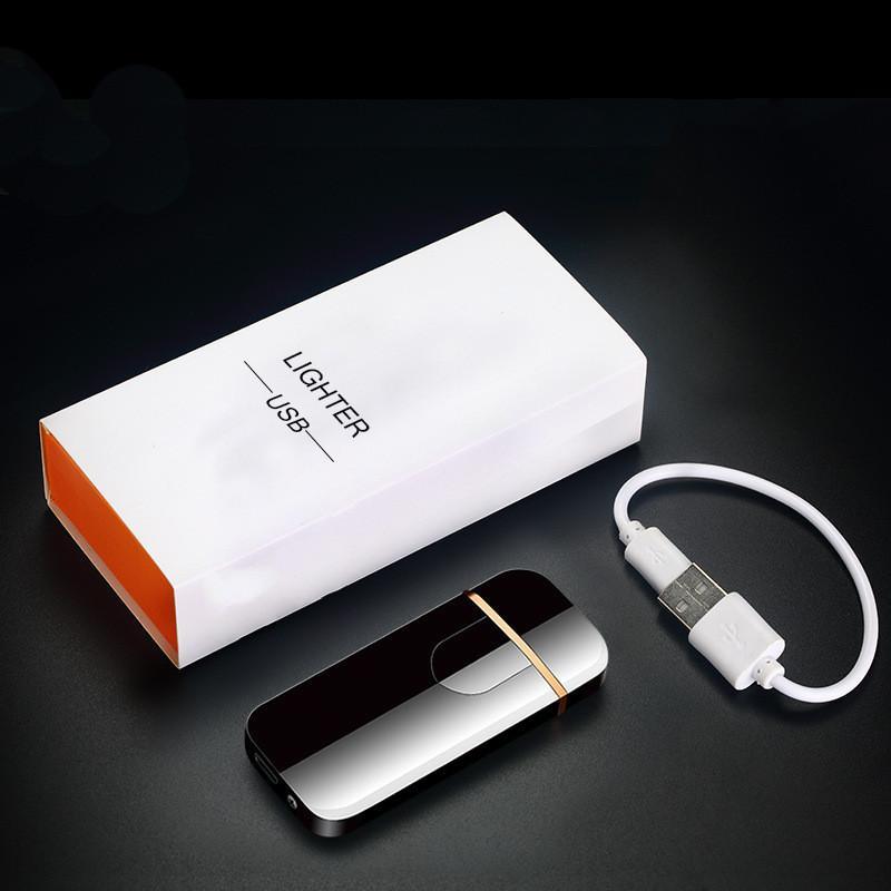 Modern Touch Electric lighter Plasma Lighters Dual arc Lighter USB lighters Flameless Rechargeable Lighter Windproof Lighter Electric lighters for Men Gift Gadgets Accessories