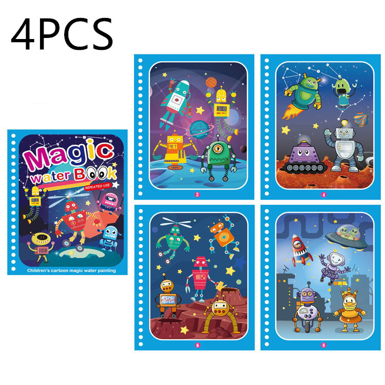 Children's Creative Magic Water Painting Book
