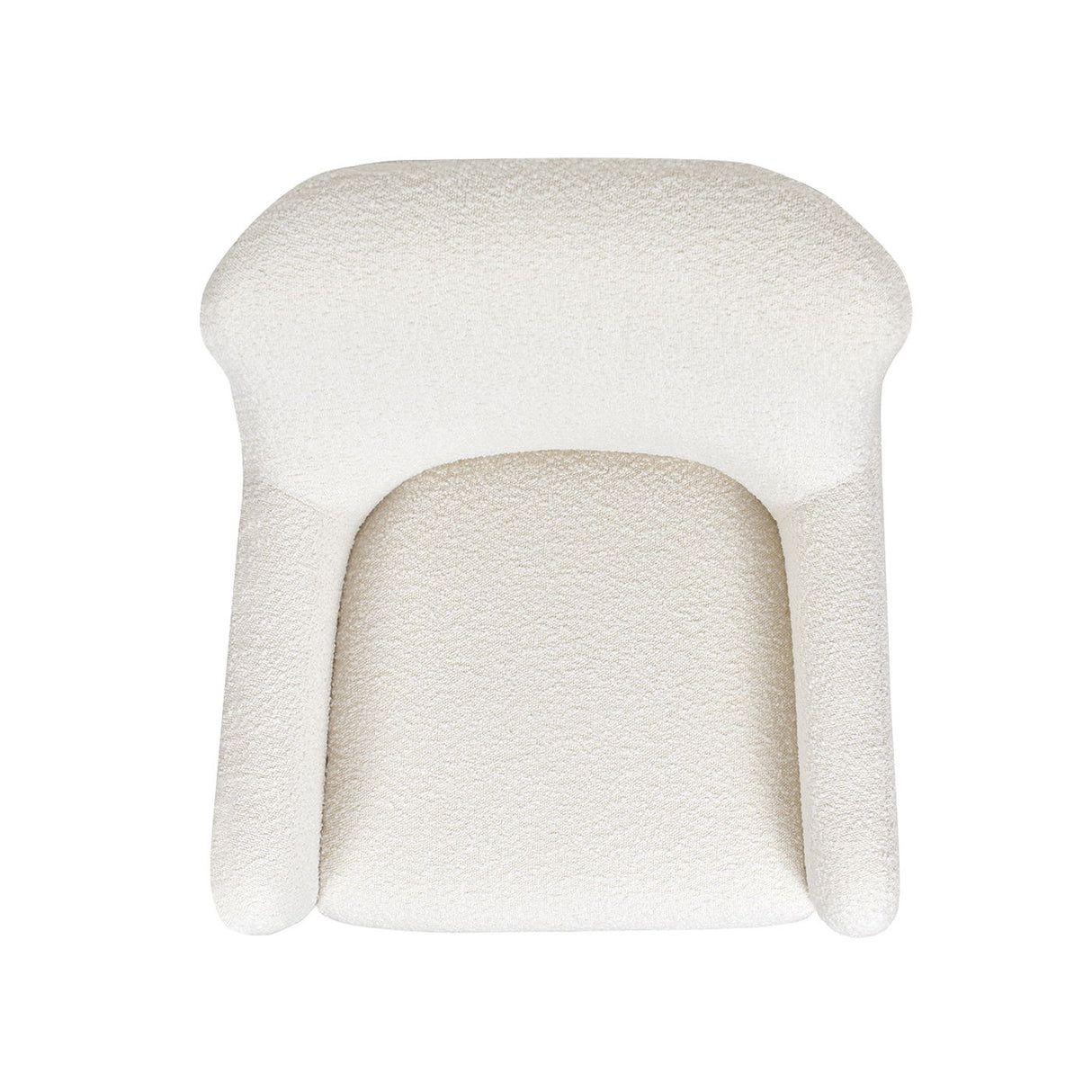Nimbus - Curved Accent Chair - Ivory White by Couch.com