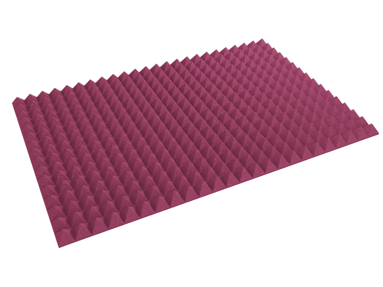 3 Inch Acoustic Foam Pyramid Style Panels - 13 Color Options