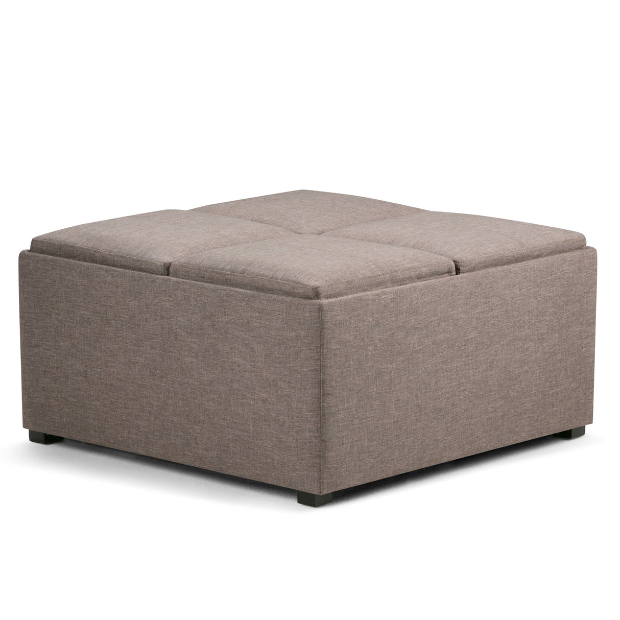 Avalon - Square Coffee Table, Storage Ottoman by Couch.com