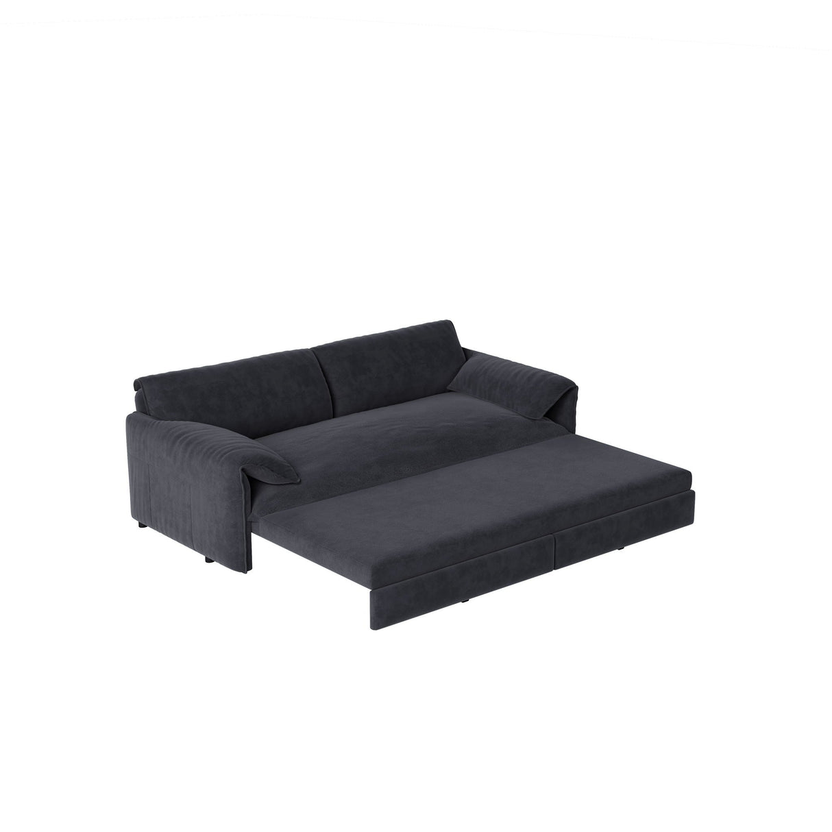 Pull Out 3 In 1 Convertible Sleeper Sofa With Side Storage, Multi Functional by Couch.com