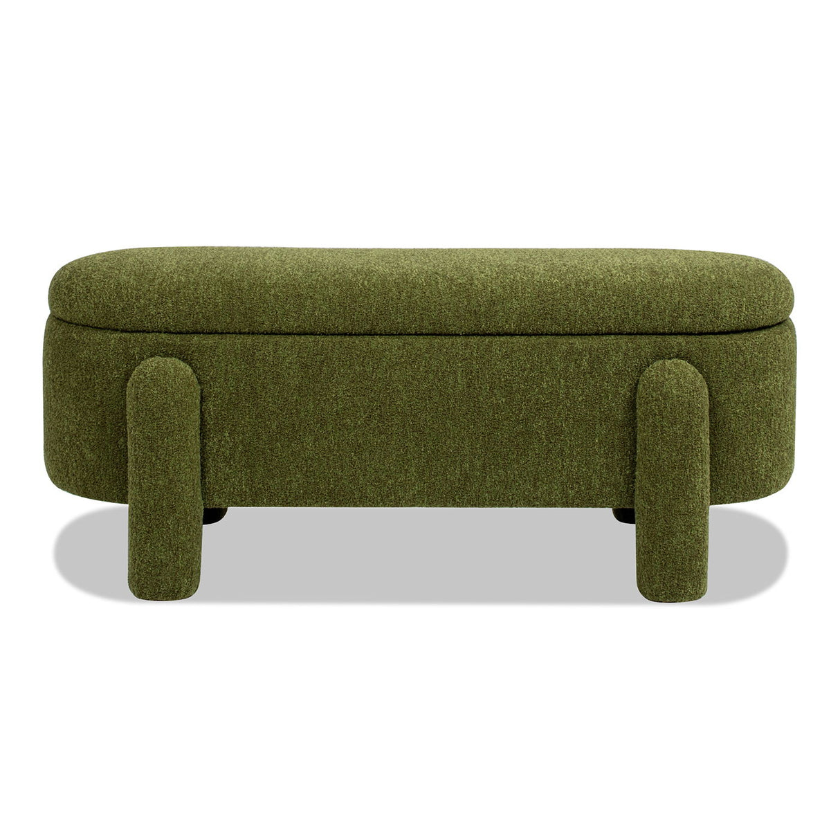 Hugo - Oval Fully Upholstered Storage Bench by Couch.com